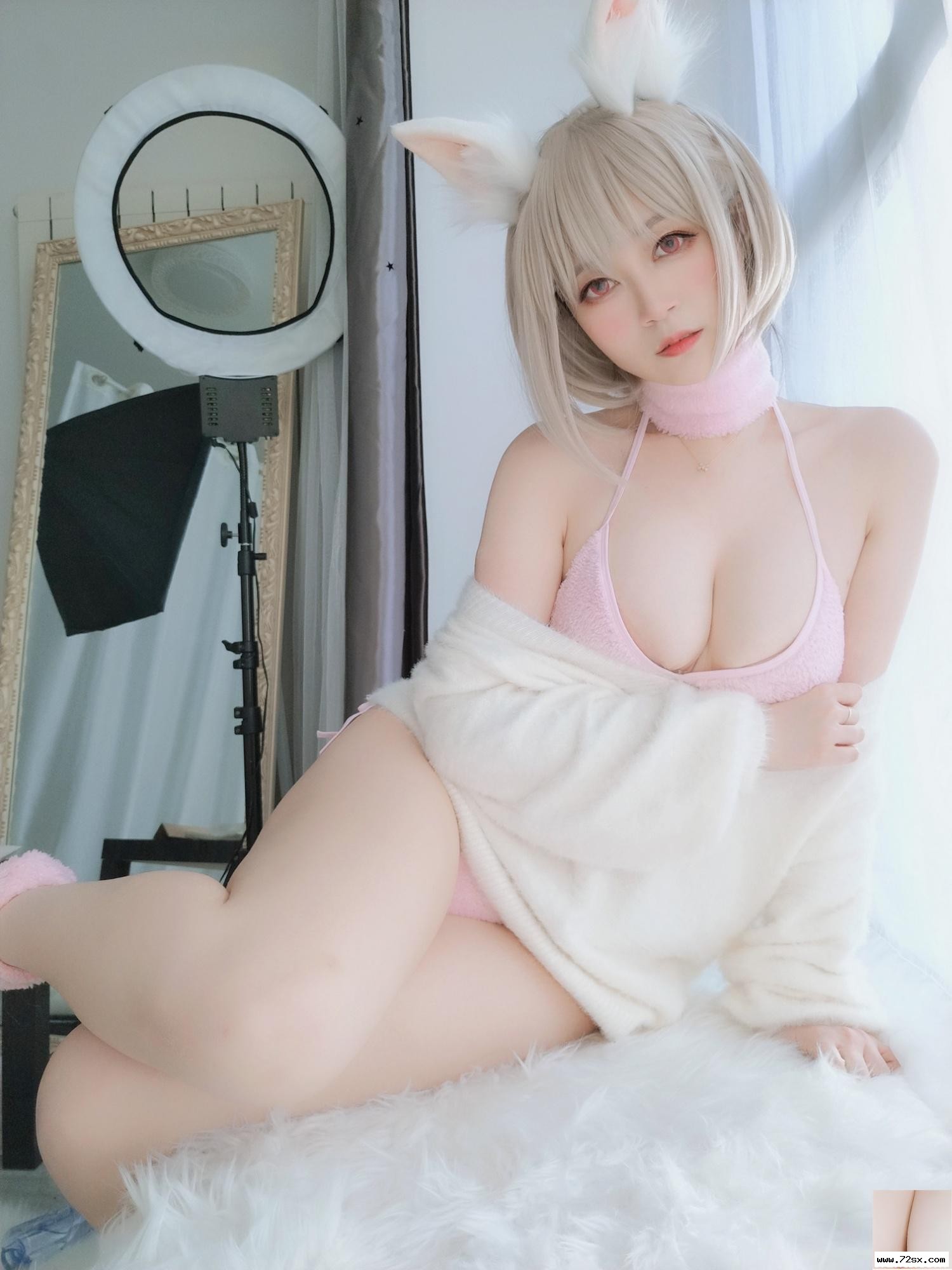 图片[3]-白銀81《小白兔》粉色比基尼擄獲你心 (50P)-黑狗写真局