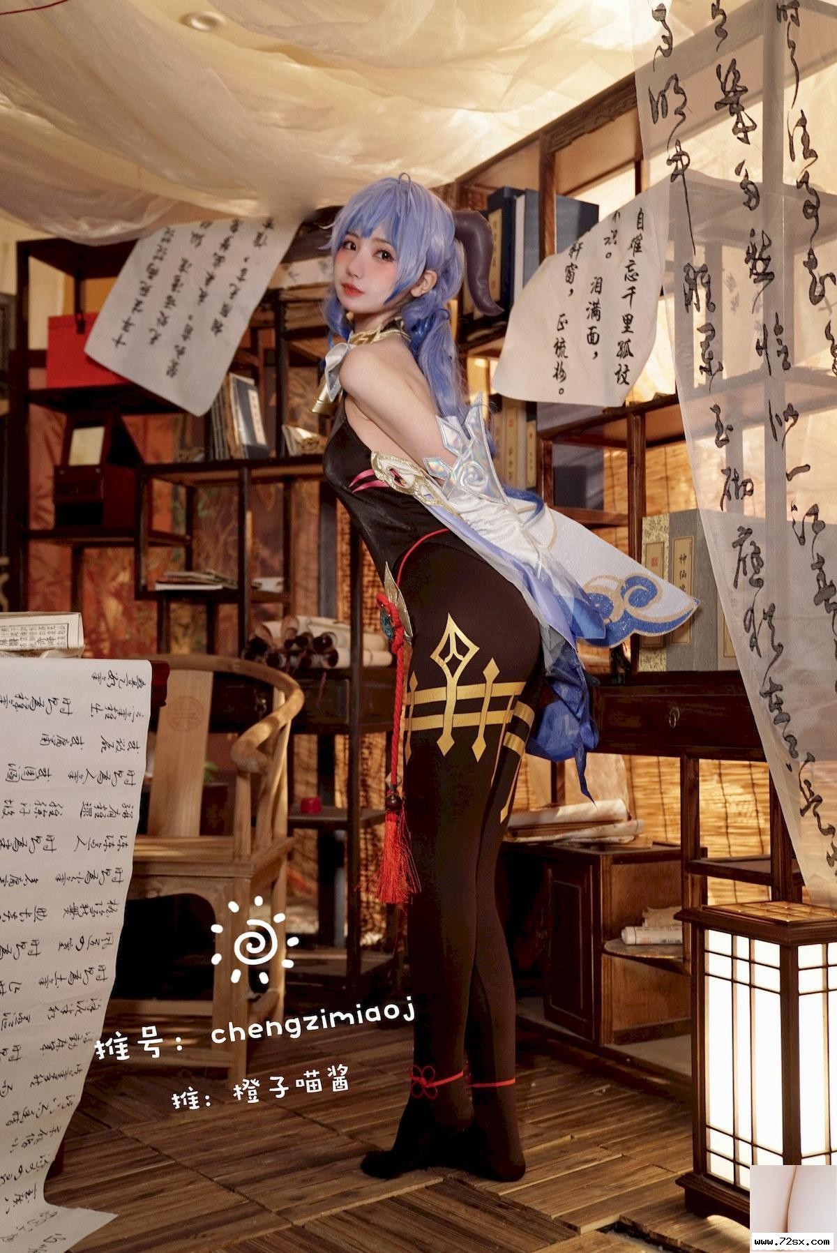 图片[3]-Cosplay 柳丁喵醬 Chengzimiaoj 甘雨 艾米莉亞 (24P)-黑狗写真局